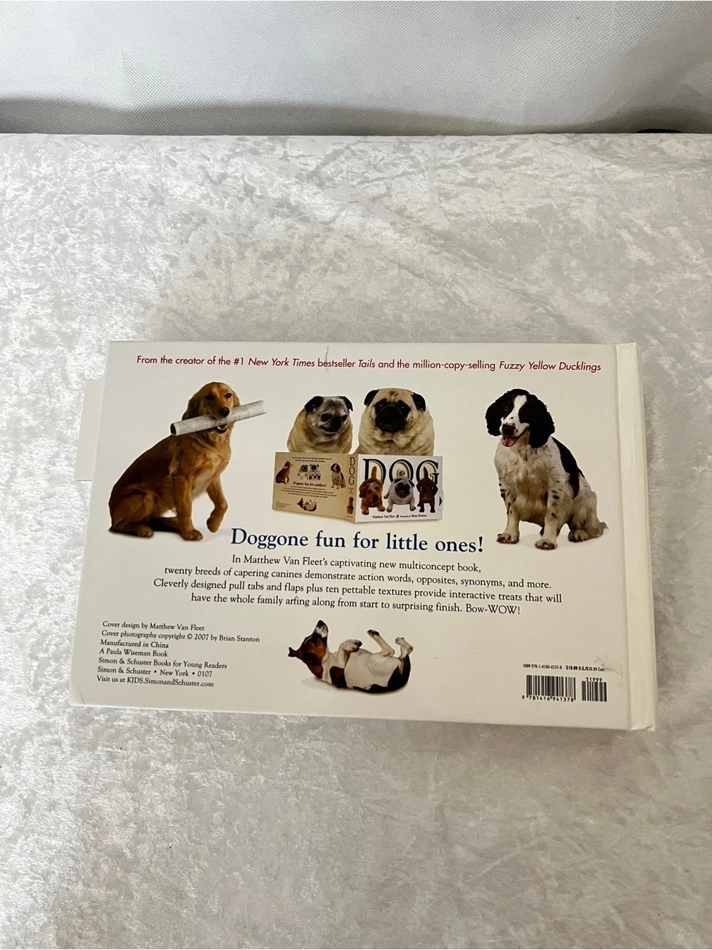 Dog Book by Matthew Van Fleet Doggone Fun for Little Ones kids